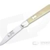 Tidioute Cutlery #65 Ben Hogan Etched Blade Smooth White Bone Slip Joint 651122
