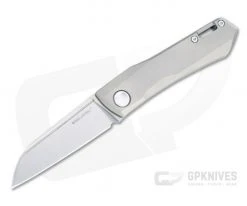 Real Steel Solis Sheepsfoot Blasted N690 Titanium Slip Joint Folder 7061S