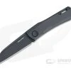 Real Steel Solis Sheepsfoot Solid Black N690 Titanium Slip Joint Folder 7063B