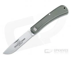 Great Eastern #71 Farm and Field Tool Bullnose Slip Joint Green Linen Micarta