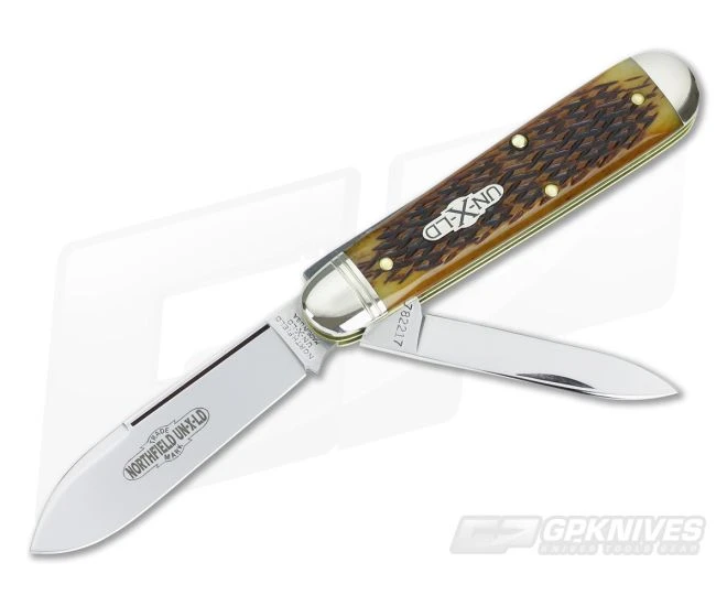 Northfield UN-X-LD #78 American Jack 2 Blade Golden Brown Bone