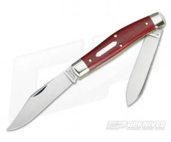 Tidioute Cutlery #81 Bull Moose Red Linen Micarta