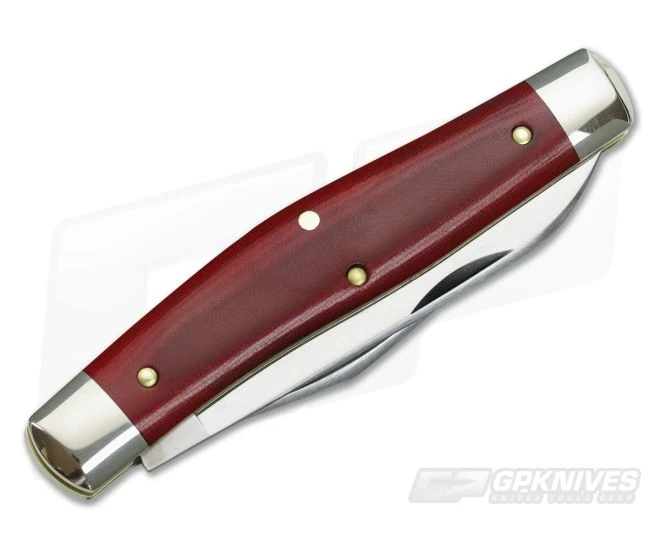 Tidioute Cutlery #81 Bull Moose Red Linen Micarta - Image 2