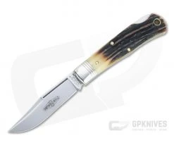 Northfield UN-X-LD #83 Tascosa Sambar Stag Lock Back Folding Knife 831121LB-08