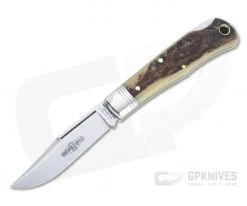 Northfield UN-X-LD #83 Tascosa Sambar Stag Lock Back Folding Knife 831121LB-09