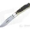 Northfield UN-X-LD #83 Tascosa Sambar Stag Lock Back Folding Knife 831121LB-11