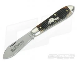 Tidioute Cutlery #85 Bullet End Jack Jigged Brazilian Cherry Wood