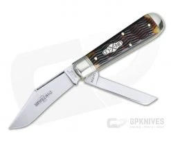 Northfield UN-X-LD #86 Oil Field Jack Two-Blade Autumn Gold Herringbone Jigged Bone