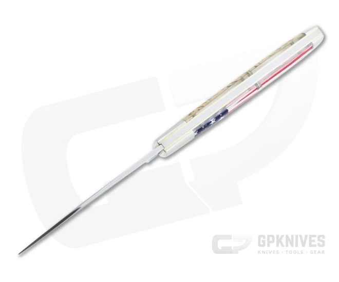 Tidioute Cutlery #94 Liberty Blem B Clip Point Jack Flag Acrylic Slip Joint 941121 - Image 3