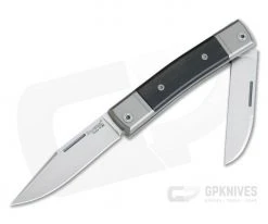 LionSteel BestMan 2-Blade Slip Joint M390 Ebony Wood BM13-EB