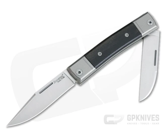 LionSteel BestMan 2-Blade Slip Joint M390 Ebony Wood BM13-EB