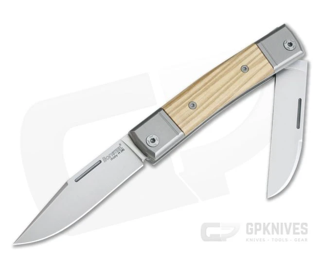 LionSteel BestMan 2-Blade Slip Joint M390 Olive Wood BM13-UL
