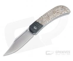 CIVIVI Appalachian Drifter II Satin S35VN Snakeskin Micarta Liner Lock Front Flipper C19010C-2