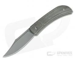 CIVIVI Appalachian Drifter C2015C Dark Green Canvas Micarta S35VN Slip Joint Flipper