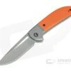 CIVIVI Trailblazer C2018A Stonewashed 14c28n Bolstered Orange G10 Slip Joint Folder