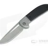 CIVIVI Trailblazer C2018C Stonewashed 14c28n Bolstered Black G10 Slip Joint Folder