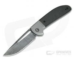 CIVIVI Trailblazer C2018DS-1 Damascus Bolstered Carbon Fiber G10 Slip Joint Folder