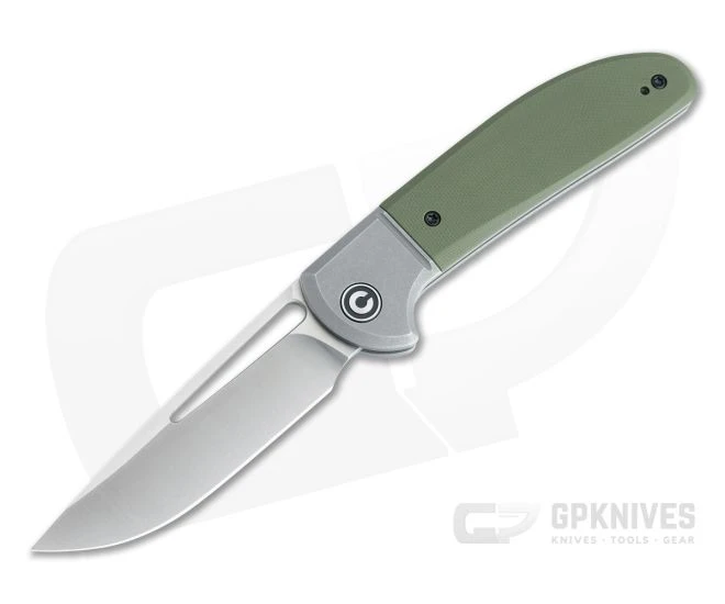 CIVIVI Trailblazer XL Satin D2 Bolstered OD Green G10 Slip Joint Folder C2101A