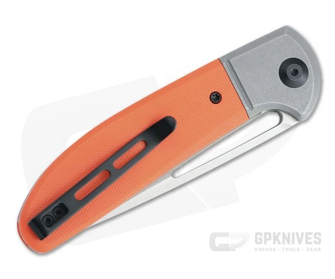 CIVIVI Trailblazer XL Satin D2 Bolstered Orange G10 Slip Joint Folder C2101B - Image 2