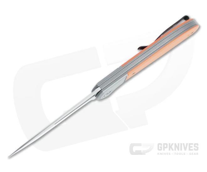 CIVIVI Trailblazer XL Satin D2 Bolstered Orange G10 Slip Joint Folder C2101B - Image 3