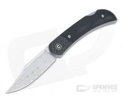 CIVIVI Rustic Gent Black G10 Damascus Back Lock Folder C914DS-1