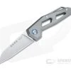 MKM Edge Reverse Tanto Satin M390 Sand Blast Titanium Slip Joint Folder EG-T