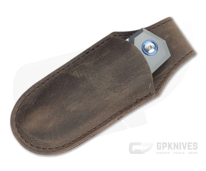 MKM Edge Reverse Tanto Satin M390 Sand Blast Titanium Slip Joint Folder EG-T - Image 4