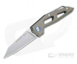 MKM Edge Reverse Tanto Satin M390 Stonewashed Bronze Titanium Slip Joint Folder EG-TBR
