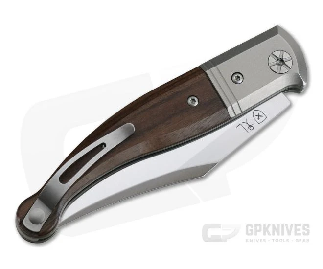 LionSteel Gitano Navaja Modern Slip Joint Niolox Santos Wood GT01-ST - Image 2
