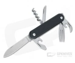 MKM Malga 6 Black G10 M390 Swiss Army Knife Slip Joint Folder MP06-GBK