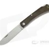 Smith & Sons Mudbug Lockback Dark Natural Linen Micarta