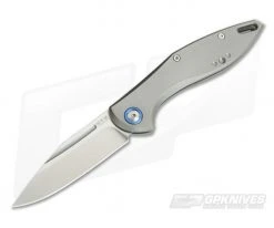 MKM Mikita Burnley Fara Titanium M390 Slip Joint Folder MY01-T