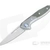 MKM Mikita Burnley Cellina Bolstered Green Micarta M390 Slip Joint Folder MY02-GCT