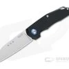 MKM Mikita Root Anso Satin M390 Black Aluminum Slip Joint Folder RT-A