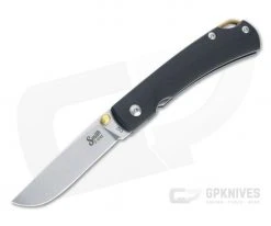 Smith & Sons Ox Sodbuster D2 Black G10 Liner Lock Folder