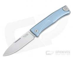 LionSteel Thrill Integral Blue Titanium Slip Joint H.WAYL Hidden Clip M390 TL-BL