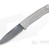LionSteel Thrill Stainless Damascus Gray Titanium H.WAYL Hidden Clip Integral Slip Joint Folder