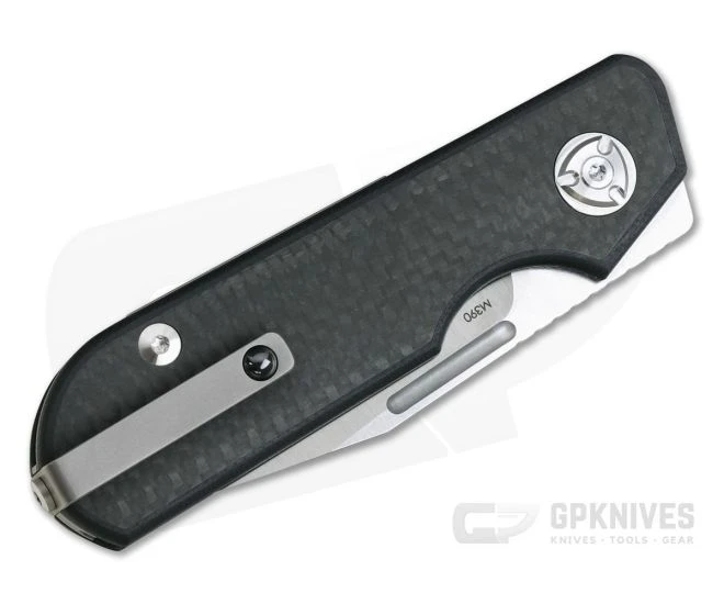 Liong Mah Design Traveler Clip Point Carbon Fiber M390 Slip Joint - Image 2