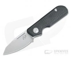 Liong Mah Design Traveler Sheepsfoot Carbon Fiber M390 Slip Joint