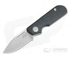 Liong Mah Design Traveler Spear Point Carbon Fiber M390 Slip Joint