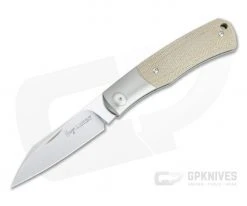 Viper Hug Thiel Design Satin M390 One Bolster Natural Micarta Slip Joint Knife V5992CN