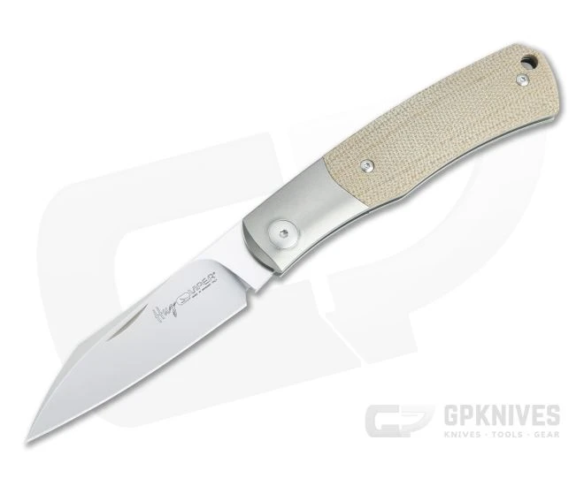 Viper Hug Thiel Design Satin M390 One Bolster Natural Micarta Slip Joint Knife V5992CN