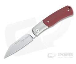 Viper Hug Thiel Design Satin M390 One Bolster Red G10 Slip Joint Knife V5992GR