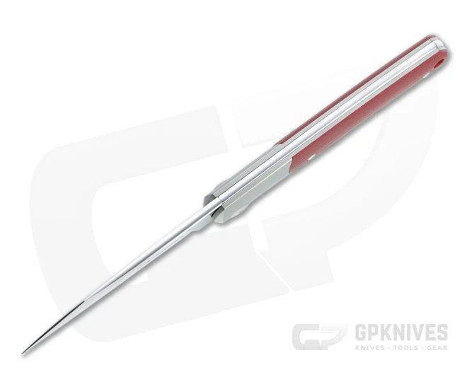 Viper Hug Thiel Design Satin M390 One Bolster Red G10 Slip Joint Knife V5992GR - Image 3