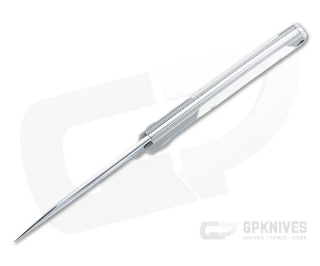 Viper Hug Thiel Design Satin M390 Two Bolsters Ivory G10 Slip Joint Knife V5994GI - Image 3